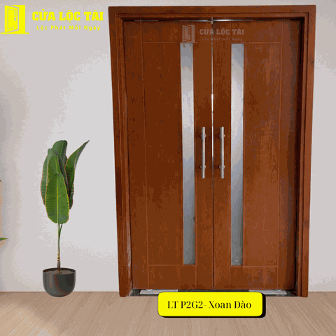 Cửa gỗ MDF sơn P2G2- Xoan Đào