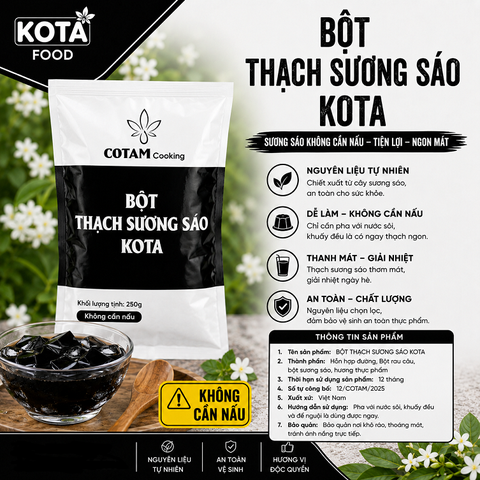 Bột Thạch Đen Sương Sáo 250G
