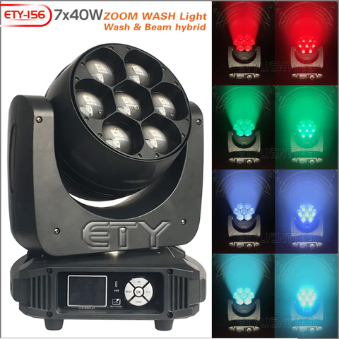 ETY-156 7x40W ZOOM WASH BEAM LIGHT