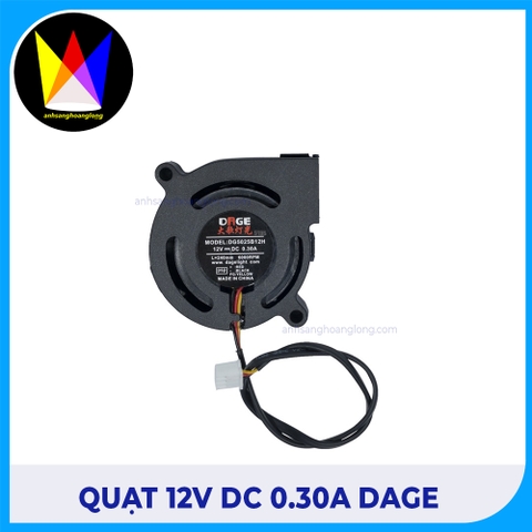 Quạt 12v DC 0.30A DAGE