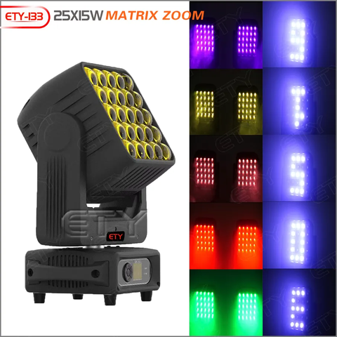 ETY-133 25PCS ZOOM MATRIX MOVING HEAD