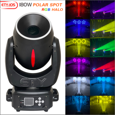 ETY-105 180W POLAR SPOT BEAM+RGB HALO