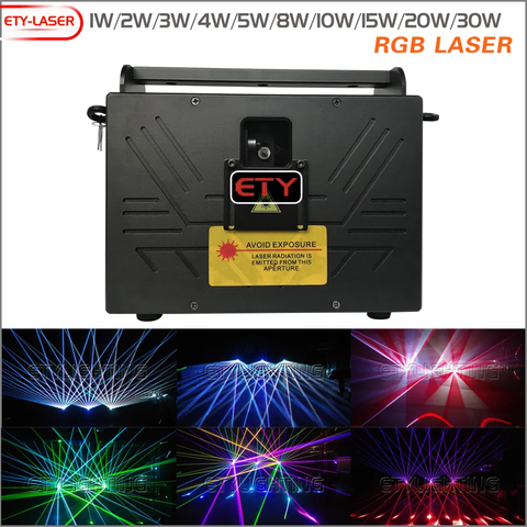 ETY 1W/2W/3W/4W/5W/6W/8W/10W/15W/20W/30W/40W/50W RGB LASER