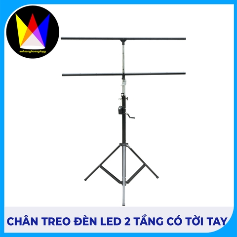 Chân Treo Đèn 2 Tầng Có Tời Tay