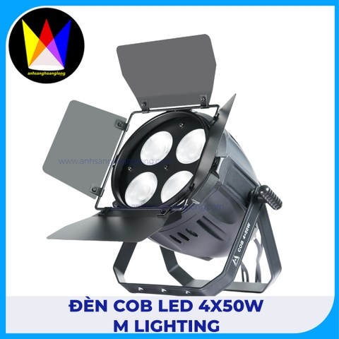 Đèn COB LED 4x50W Chiếu Sáng Đánh Mặt 2 Trắng + 2 Vàng | M Lighting