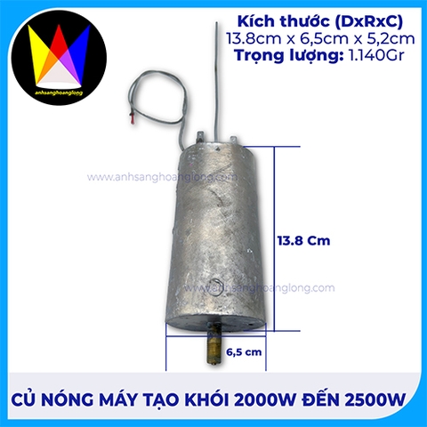 Củ Nóng 2000W đến 2500W – Phụ Kiện Thay Thế Cho Máy Phun Khói Sân Khấu