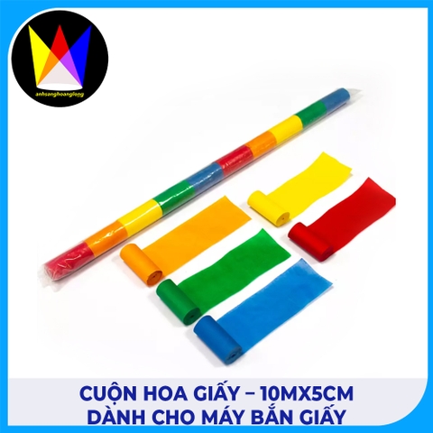 Cuộn Hoa Giấy – 10mx5cm Dành Cho Máy Bắn Giấy