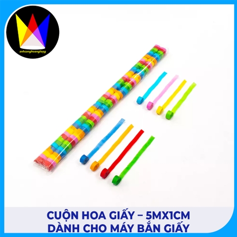 Cuộn Hoa Giấy – 5mx1cm Dành Cho Máy Bắn Giấy