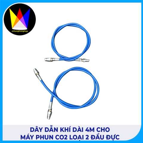 Dây Dẫn Khí Dài 4m Cho Máy Phun Co2 Loại 2 Đầu Đực