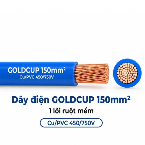Dây Điện GOLDCUP 1 Lõi Ruột Mềm 150mm²