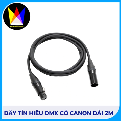 Dây Tín Hiệu Dmx Có Canon Dài 2M