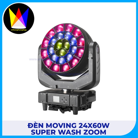 Đèn Moving 24x60W Super WASH Zoom