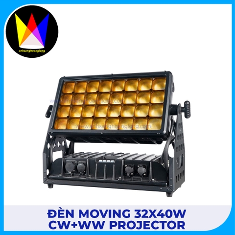 Đèn Moving 32x40W CW+WW Projector