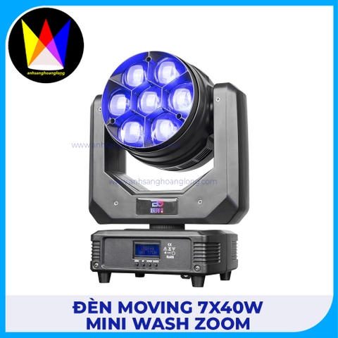 Đèn Moving 7x40W Mini Wash Zoom