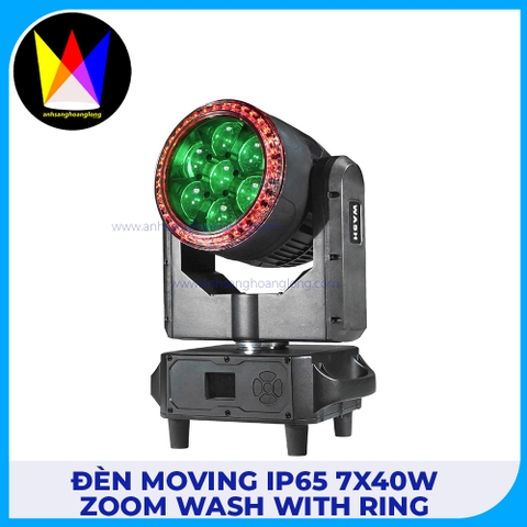 Đèn Moving IP65 7x40W Zoom WASH with Ring