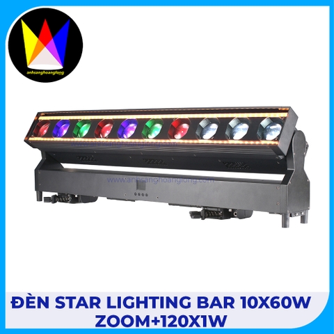 Đèn Star Lighting Bar 10x60W Zoom+120x1W
