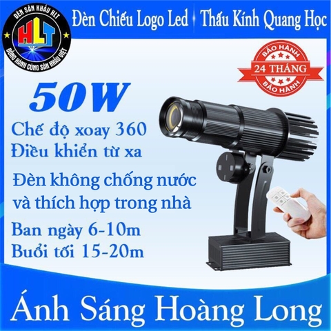 Đèn Chiếu Logo Không Chống Nước 50w (màu đen)