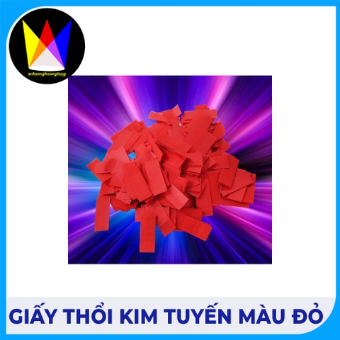 Giấy Thổi Kim Tuyến Màu Đỏ