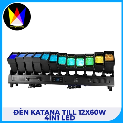 Đèn Katana Tilt 12x60W RGBW 4in1 IP66 M Lighting