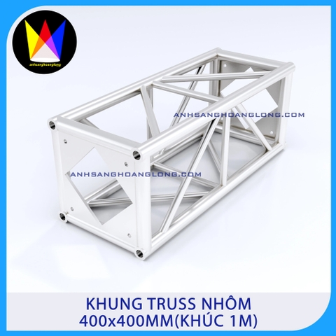 Khung Truss Nhôm 400x400mm Bản Mã (Khúc 1M)