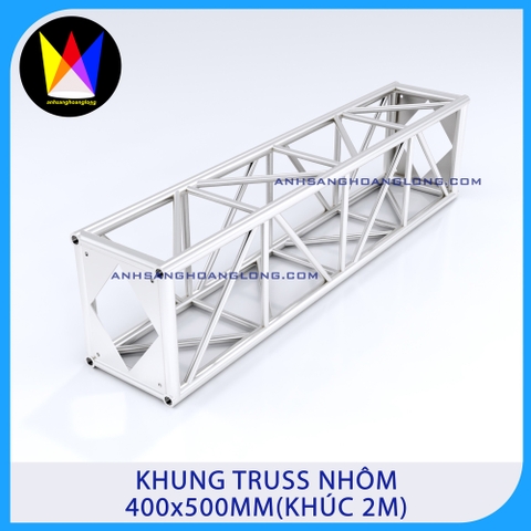 Khung Truss Nhôm 400x500mm Bản Mã (Khúc 2M)