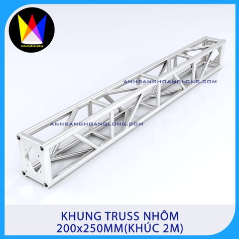 Khung Truss Nhôm 200x250mm Bản Mã (Khúc 2M)