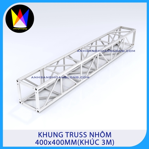Khung Truss Nhôm 400x400mm Bản Mã (Khúc 3M)