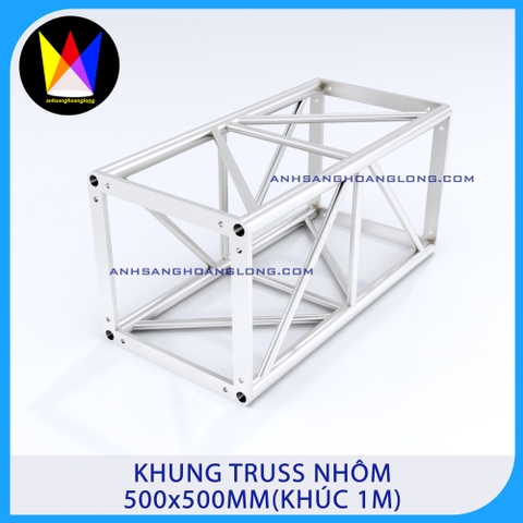 Khung Truss Nhôm 500x500mm Bản Mã (Khúc 1M)