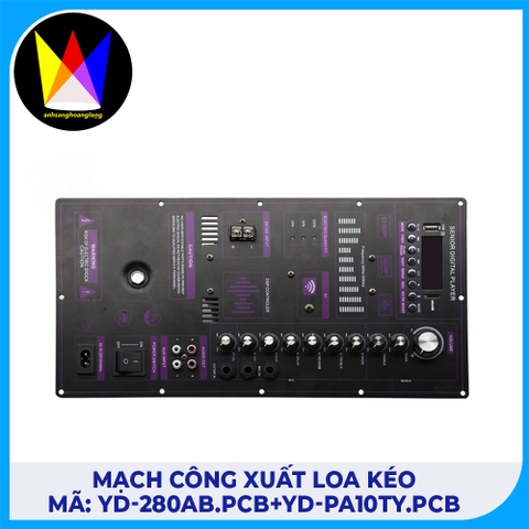 Mạch công xuất loa kéo mã : YD-280AB.PCB+YD-PA10TY.PCB