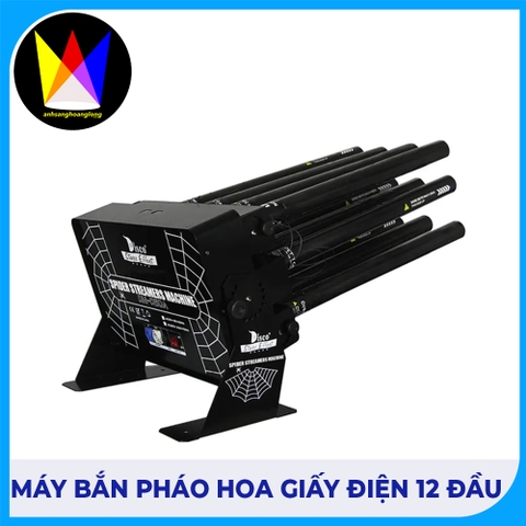 Máy bắn pháo hoa giấy điện 12 đầu 