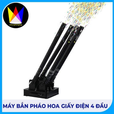 Máy bắn pháo hoa giấy điện 4 đầu