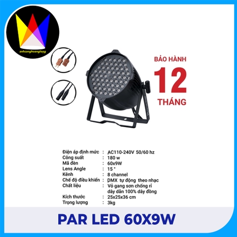 Par Led 60x9w