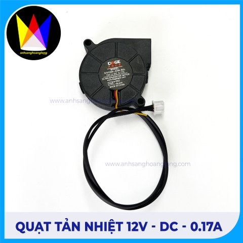 Quạt Tản Nhiệt 12V - DC - 0.17A - DAGE