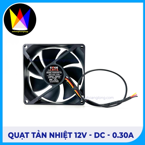 Quạt Tản Nhiệt 12V - DC -0.30A - DAGE