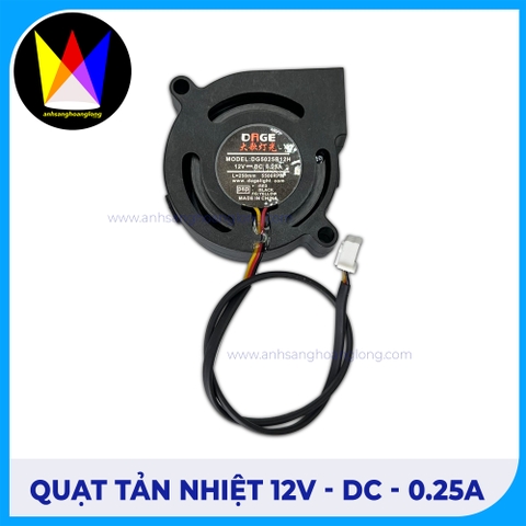 Quạt Tản Nhiệt 12V - DC - 0.25A - DAGE