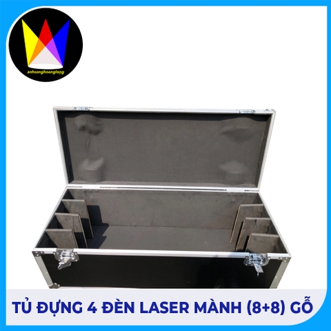 Tủ Đựng 4 Đèn Laser Mành (8+8) Gỗ