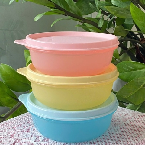 Bộ 3 Hộp Tupperware Trữ Mát và Khô Junior Bowl 300ml - Tupperware Trung Chính Hãng