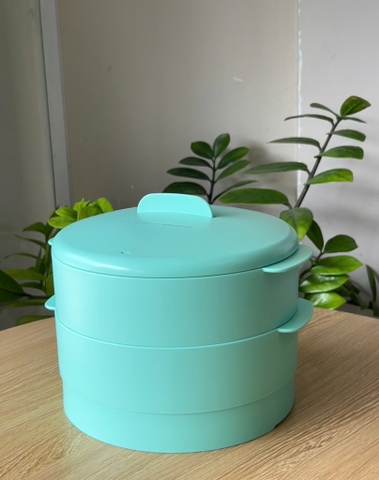 TupMalay - Xửng hấp Tupperware 2 Tầng Steam It - xanh