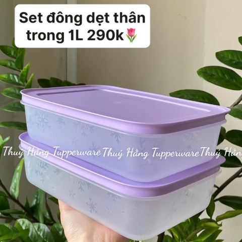 Tuptrung - Hộp đông thân trong 1L - màu tím
