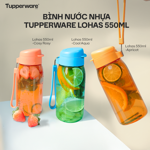 Bình nước Tupperware Lohas Flask 550ml - New Tupperware Chính Hãng