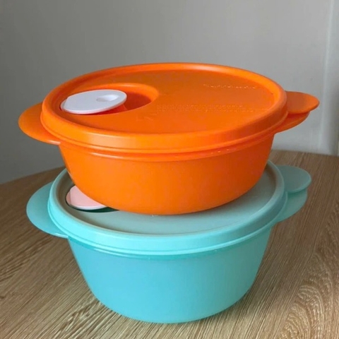 Hộp Tupperware  Trữ Mát 600ml - Quay LVS - Màu Cam - Tupperware Trung Chính Hãng