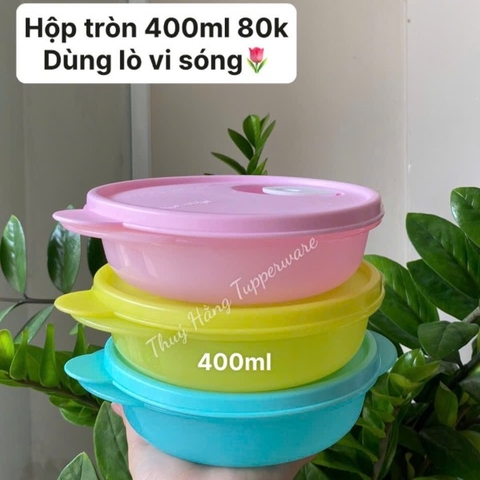 Hộp mát Tuppeware 400ml quay LVS (7 màu)