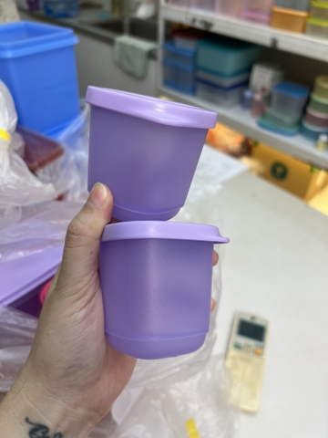 Hộp Trữ Khô Và Mát Cubix Mini 110ml Tupperware Tím Sorbet