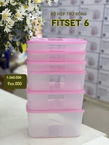 Hộp Tupperware Trữ Đông 2.3L - Nắp Hồng