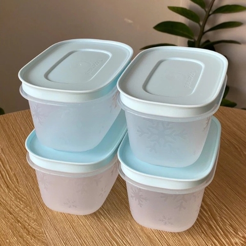 TupMalay - Hộp Đông 170ml Thân Trong Nắp Xanh mint (01 Hộp)