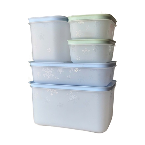 Bộ 5 Hộp Trữ Đông Tupperware Gen II Đông Dẻo Cao Cấp (Bộ 2)