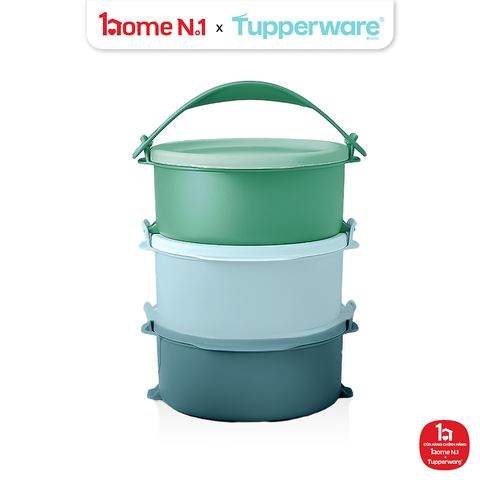 Bộ 3 Hộp Cơm Tupperware Click To Go Small Round
