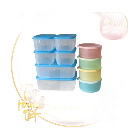 Bộ 10 Hộp Trữ Đông Và Trữ Mát Tupperware