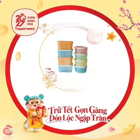 Bộ 8 Hộp Trữ Đông 650ml Và Trữ Mát Tupperware Modular 530ml