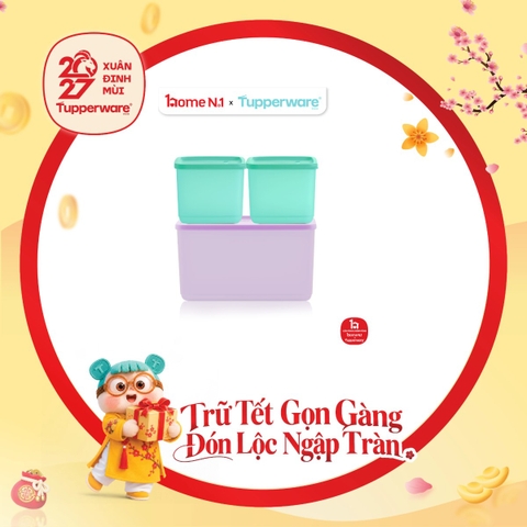 Bộ 3 Hộp Trữ Mát Tupperware Cubix Starter 3.1L & 1L